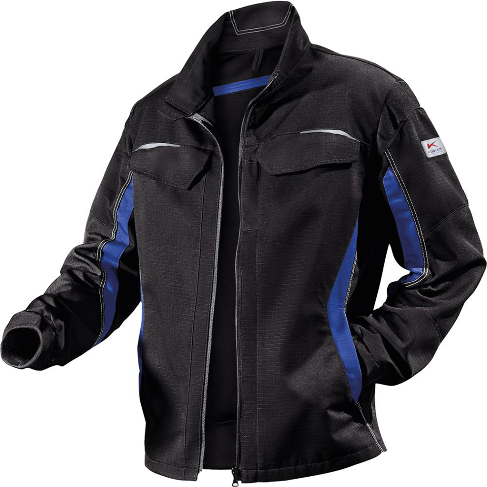 Jacke PULSSCHLAG, Gr. 48, schwarz/kornblau