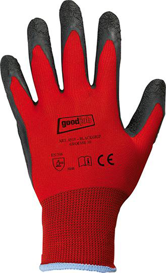 Handschuh BLACK GRIP, Gr. 8