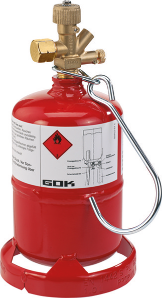 Kleinstflasche für Lötgeräte mit Fuß 425 g