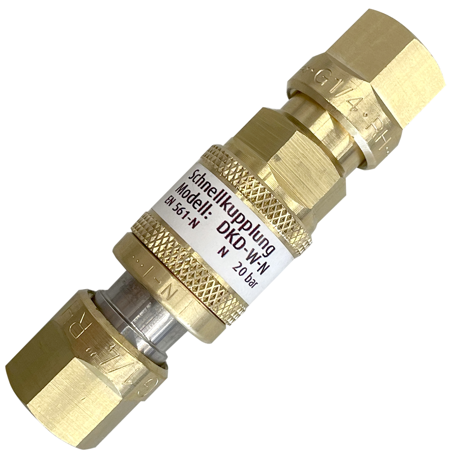 Schlauchkupplung DKD-W Neutrale Gase G 1/4 RH