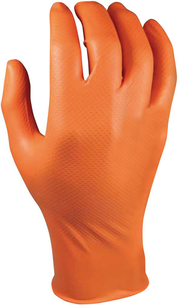Handschuh Grippaz,orange, Gr. 2XL, Box a 50 Stück
