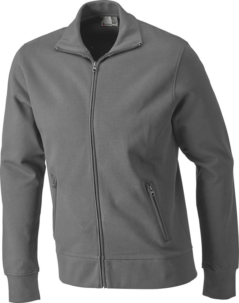 Sweatshirtjacke, Gr. L steelgrey