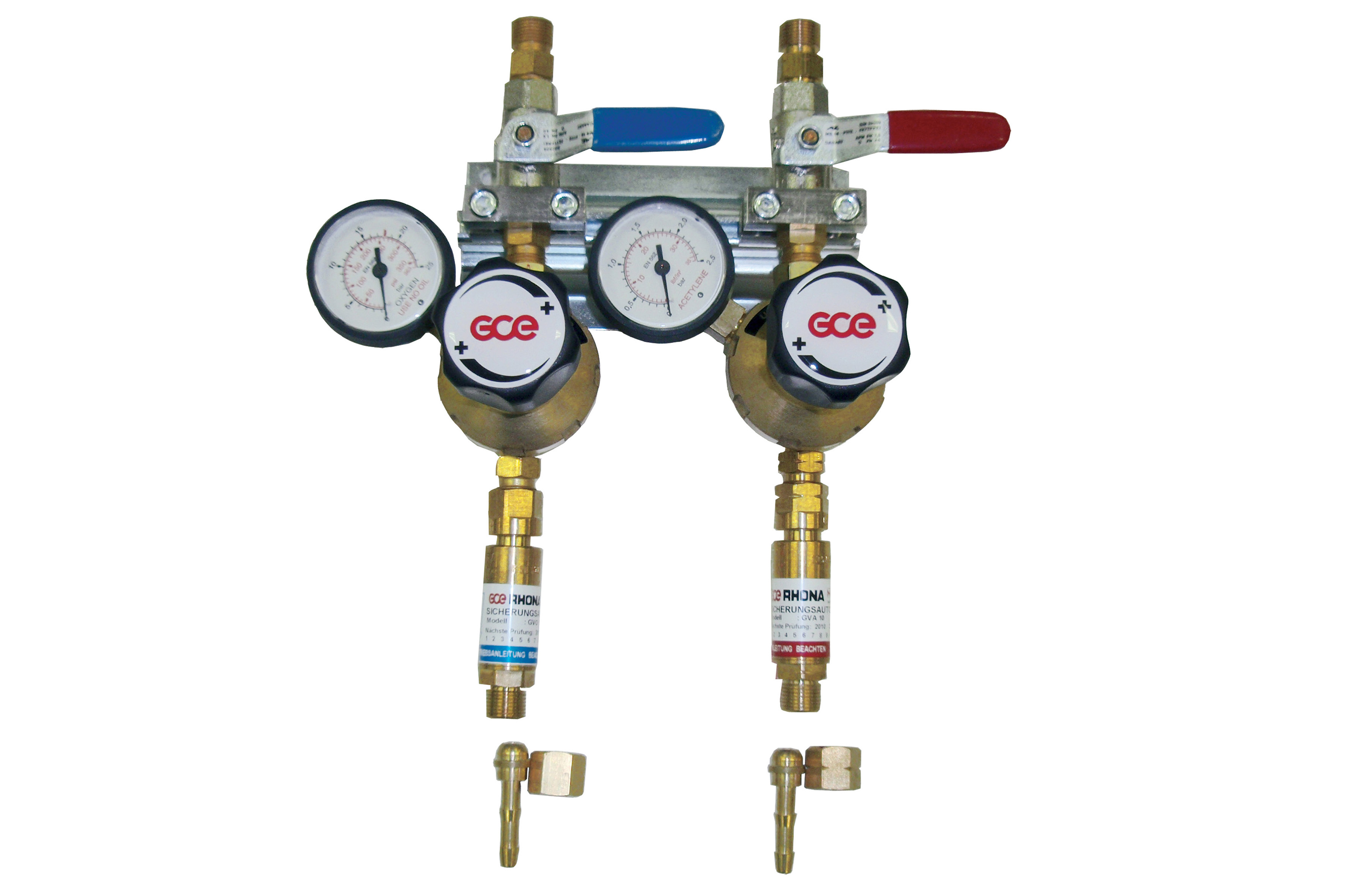 UNISET Doppelentnahmestelle 2 FACH Sauerstoff, Acetylen - SONDERANFERTIGUNG UNISET Doppelentnahmestelle 2 FACH Sauerstoff, Acetylen - SONDERANFERTIGUNG