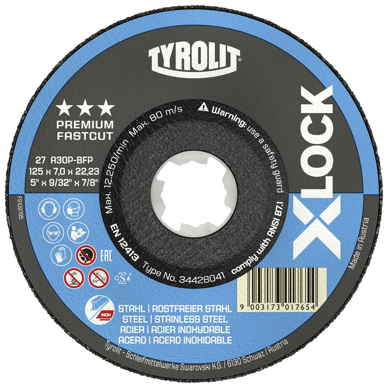 Schruppscheibe Ø 115 x 7 x 22,23 mm X-LOCK Premium