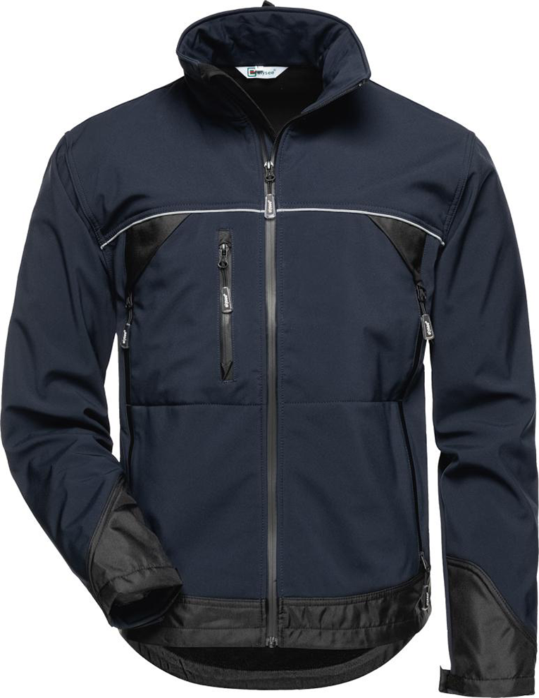 Jacke Gamma, Softshell, Gr. L, marine/schwarz