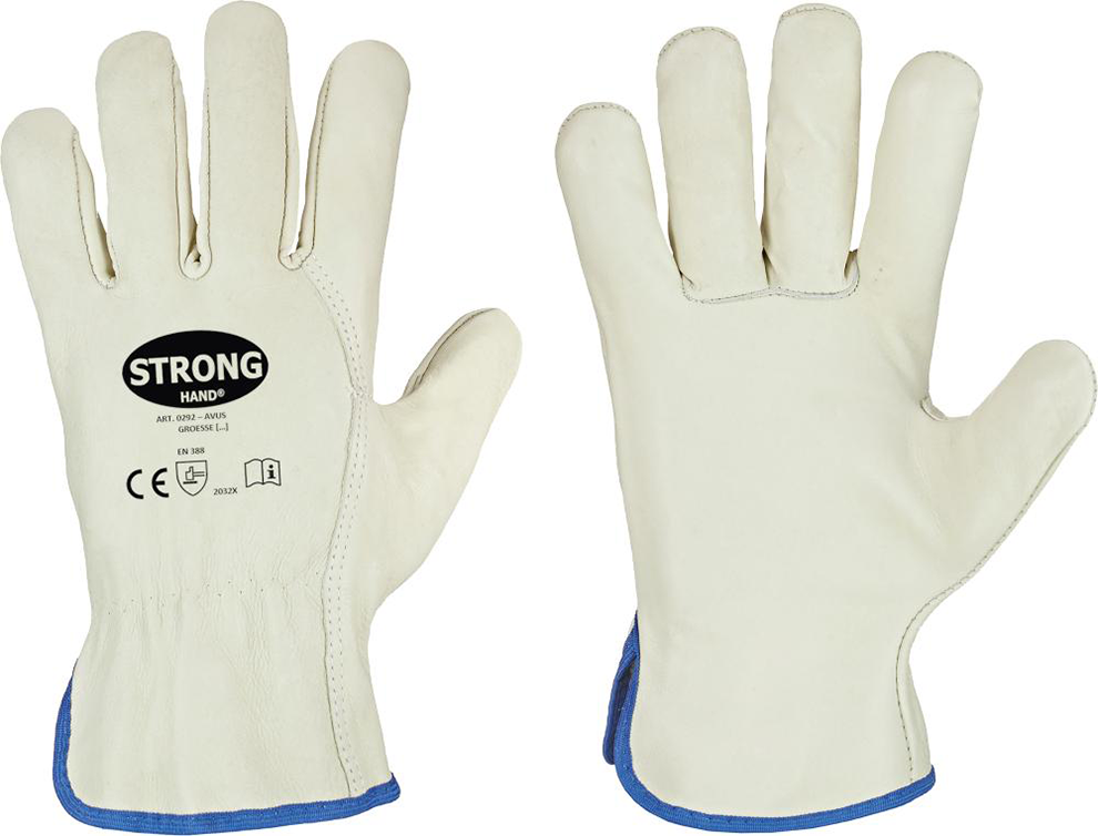 Fahrerhandschuh Driver, Rindnappa, Gr. 10, grün/beige Fahrerhandschuh Driver, Rindnappa, Gr. 10, grün/beige