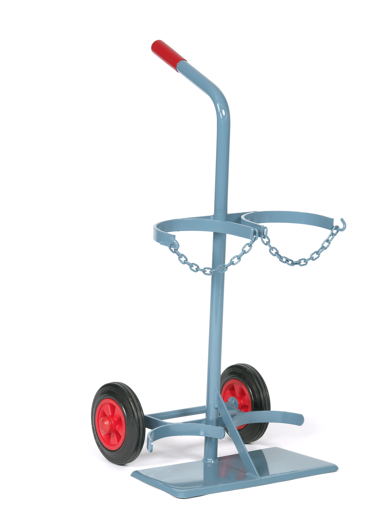 Stahlflaschenwagen für 2 Flaschen,  2 x 20 l - F 722
