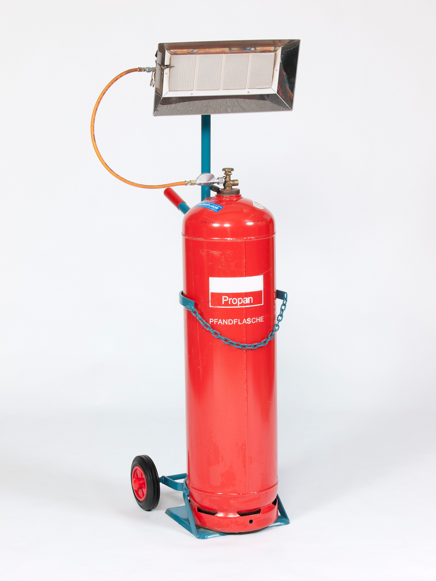 Heizstrahlerwagen für 1 Flasche 11 kg Propan