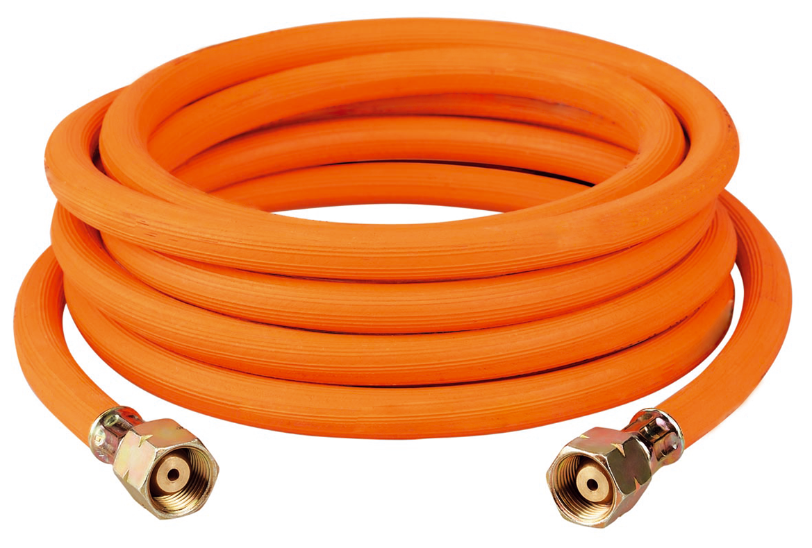 10 m Propanschlauch 6,3 x 3,5 mm, komplett G 3/8 LH