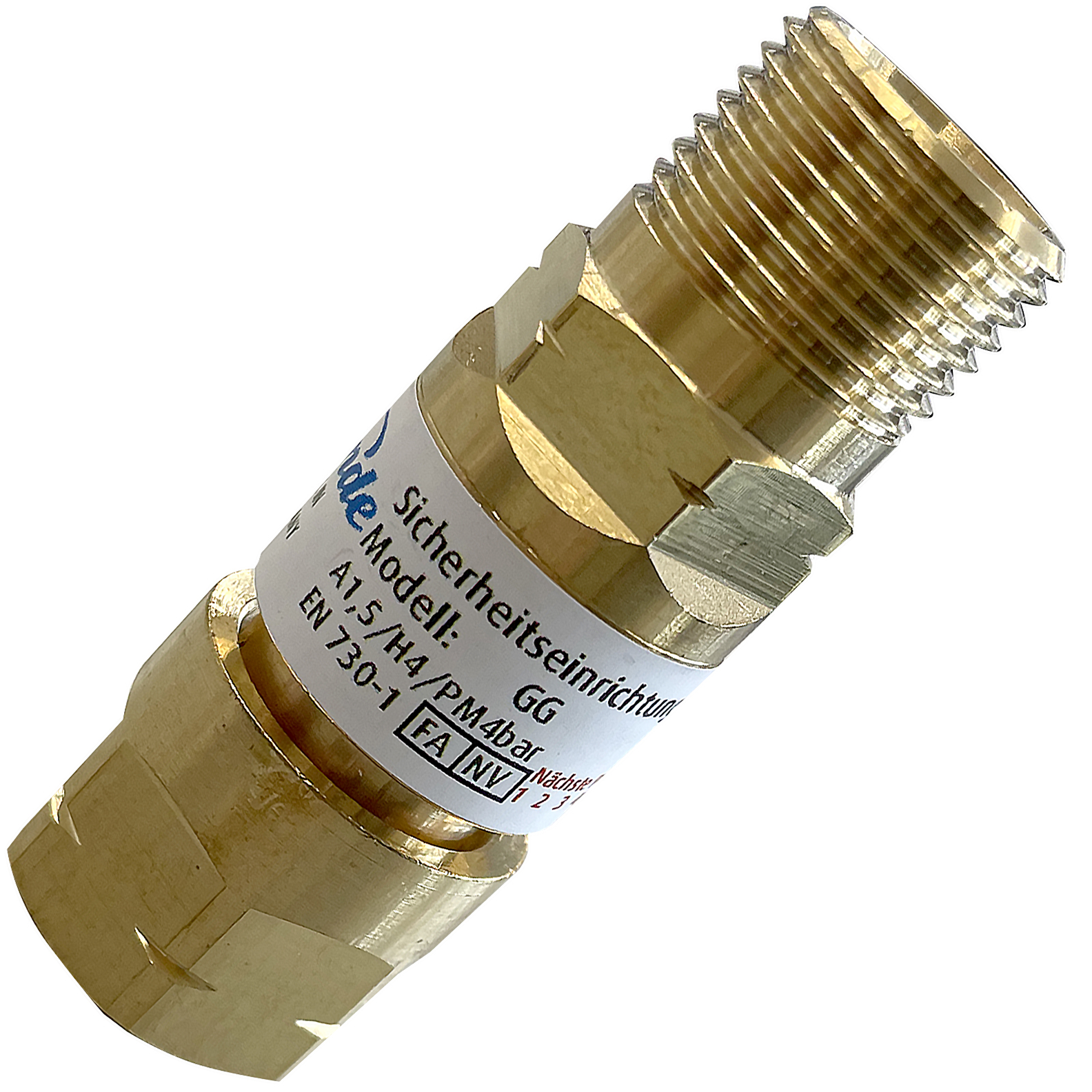 Sicherheitseinrichtung Brenngas GG G 3/8 LH