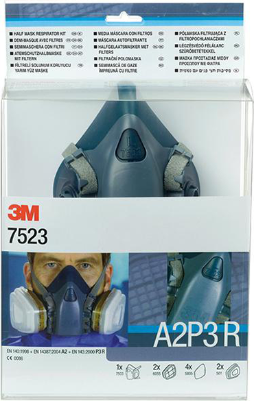 3M™ Maskenset 7523L incl. Maske 7503, Filter A2P3