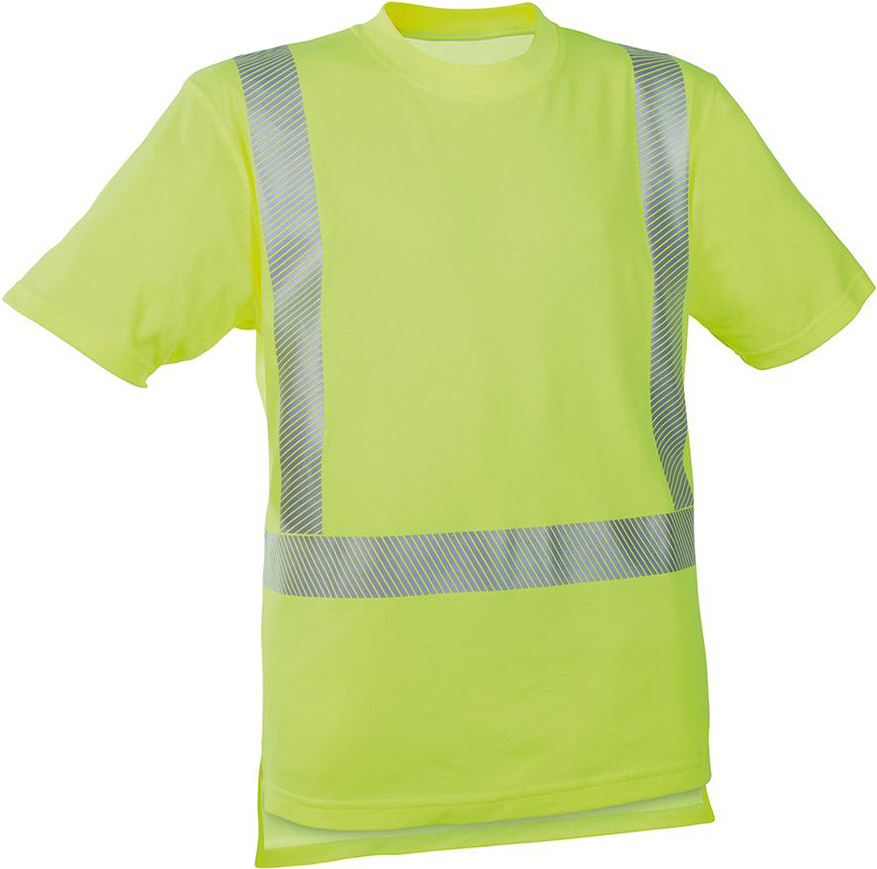 Warn-T-Shirt leuchtgelb, Gr. M