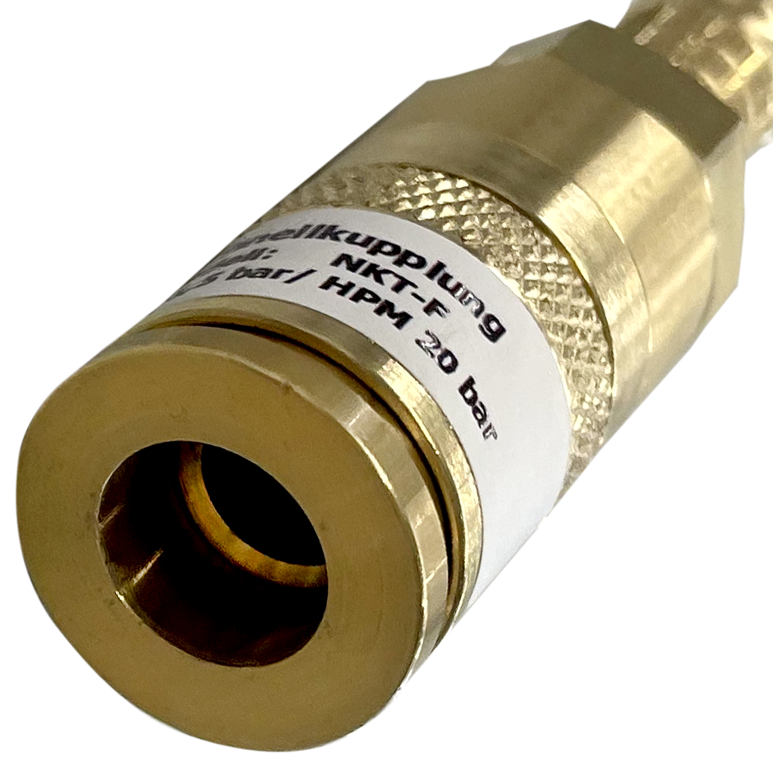 Schlauchkupplung NKT Brenngas Messing 9,0 mm