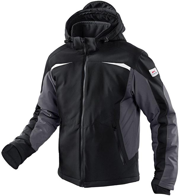 Winterjacke, Softshell, Gr. 3XL, schwarz/anthrazit