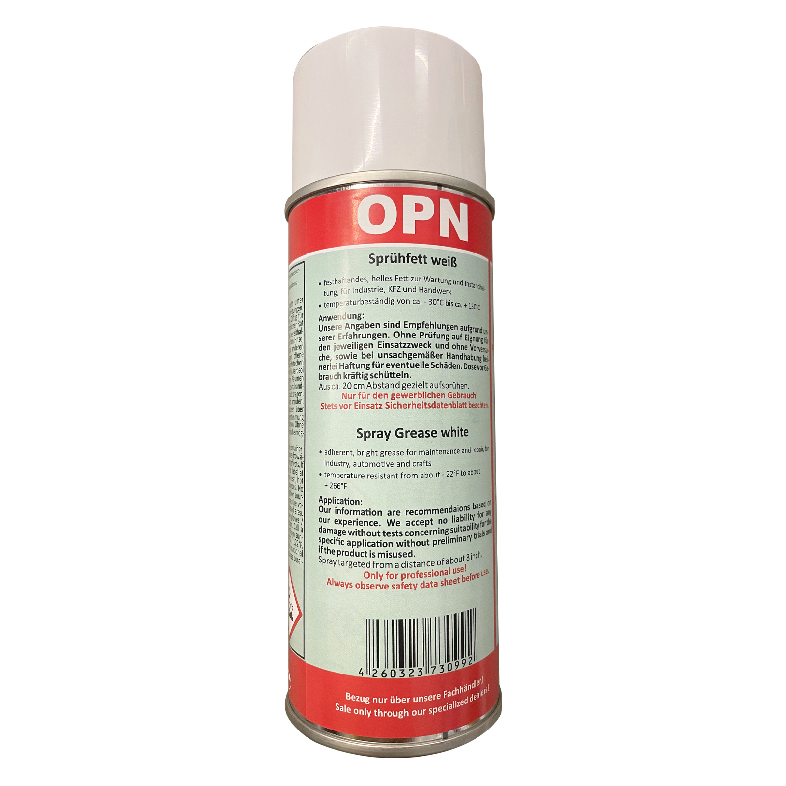 OPN Sprühfett weiß 400 ml