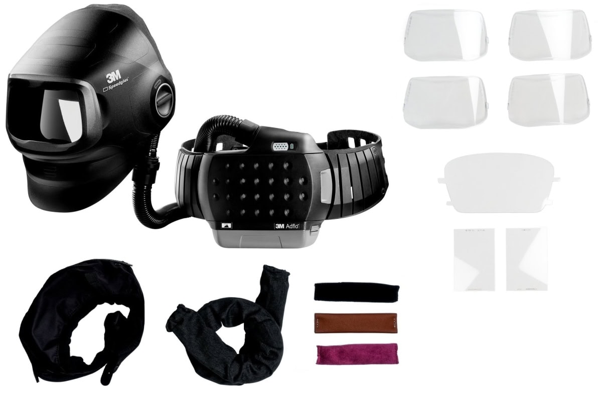 3M™ G5-01 Schweißmaske, ohne ADF, mit Adflo High und Verbrauchsmaterialen-Starter Set