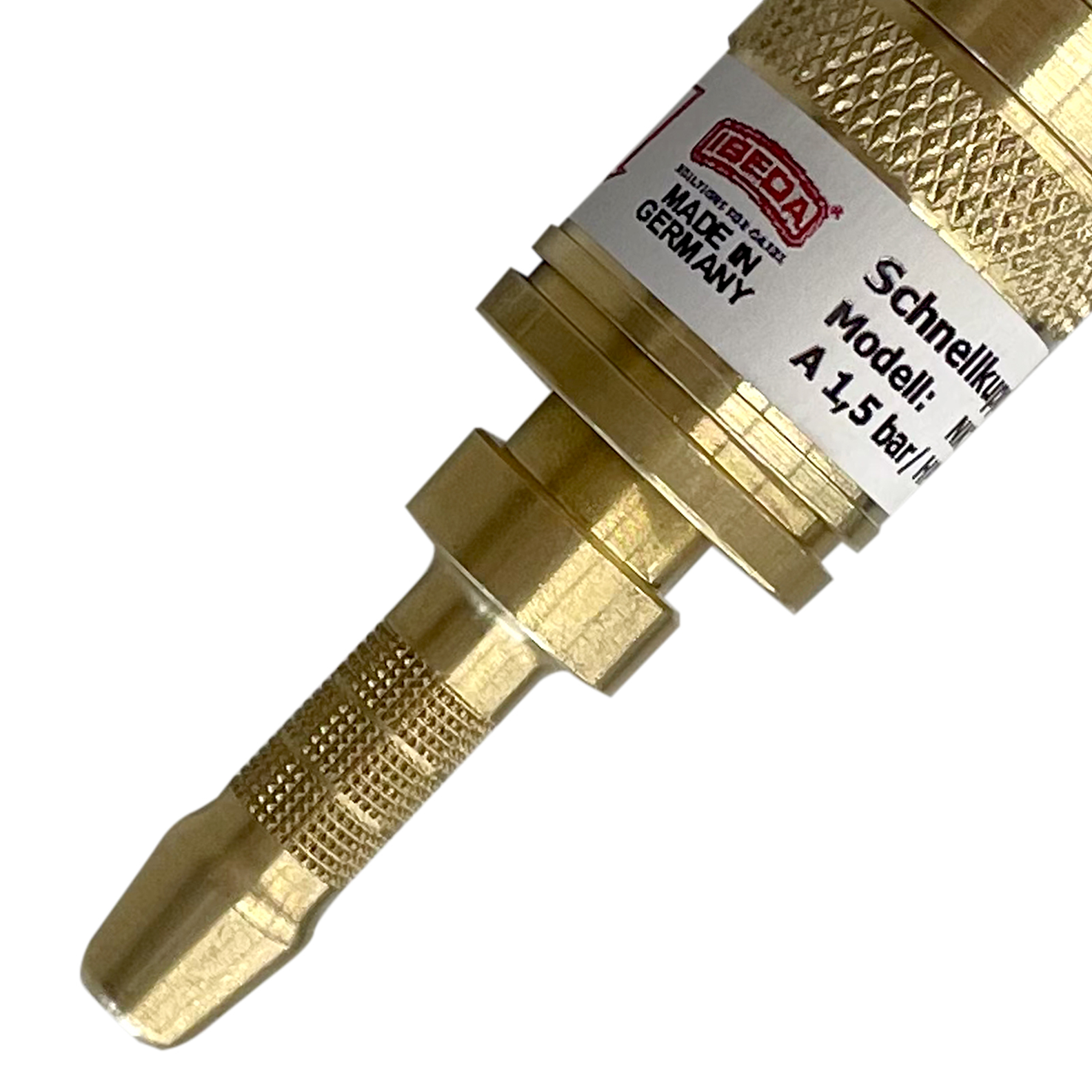 Schlauchkupplung NKT Brenngas Messing 9,0 mm
