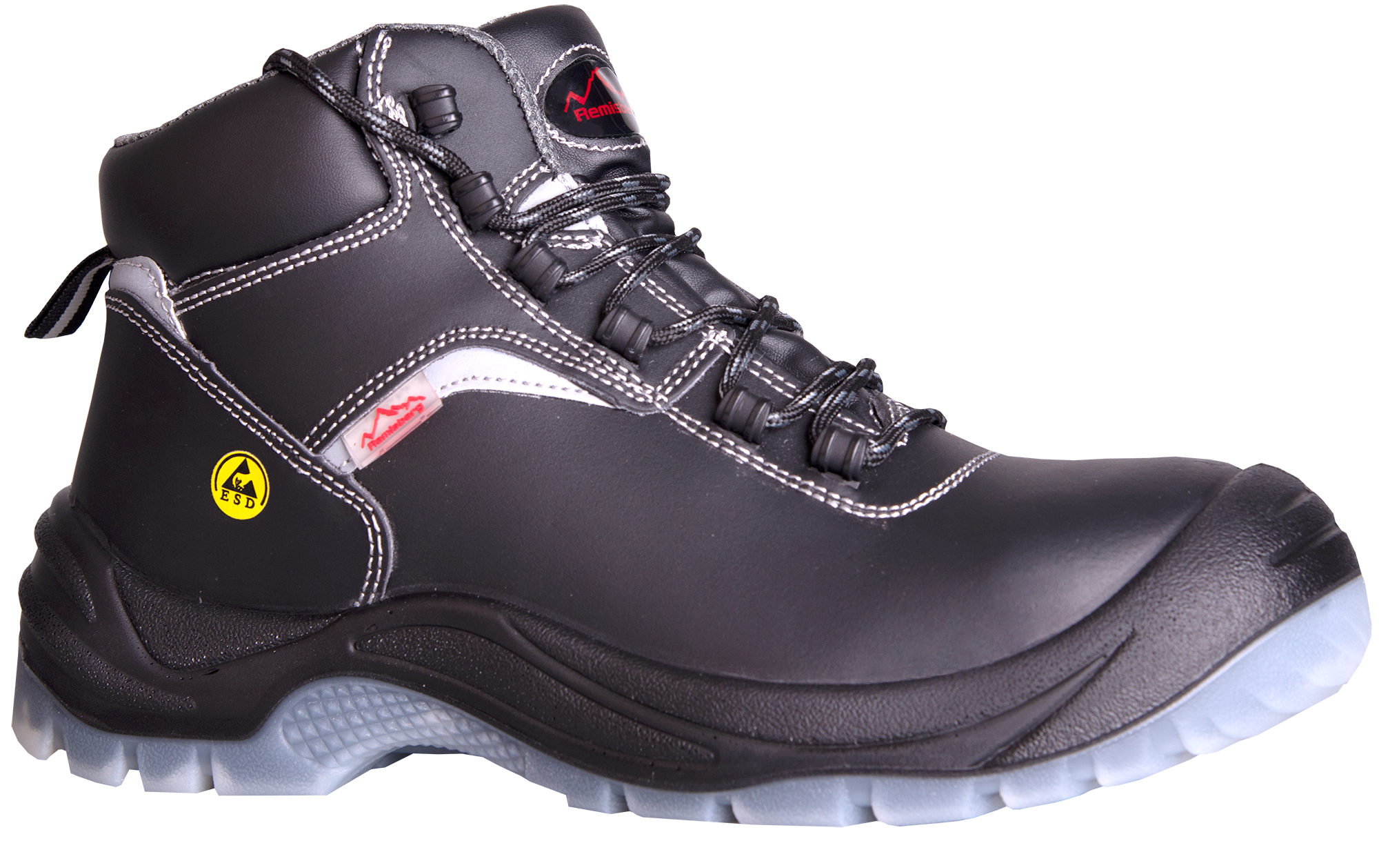Arona ESD, S3 ESD-Sicherheitshochschuh aus Rindleder, Gr. 48