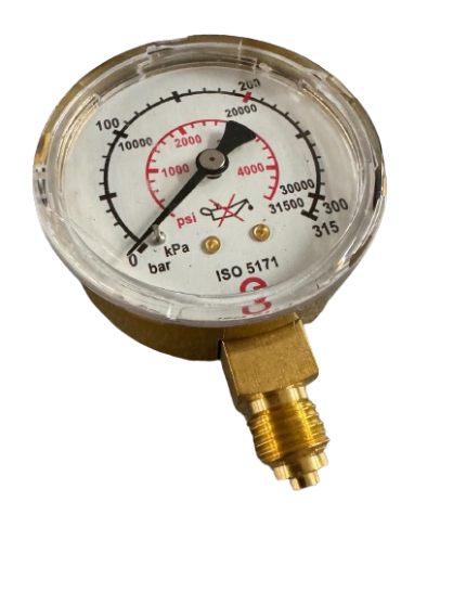 Manometer Neutral, Ar/CO2 Inhaltsdruck 0 - 300 / 400 bar