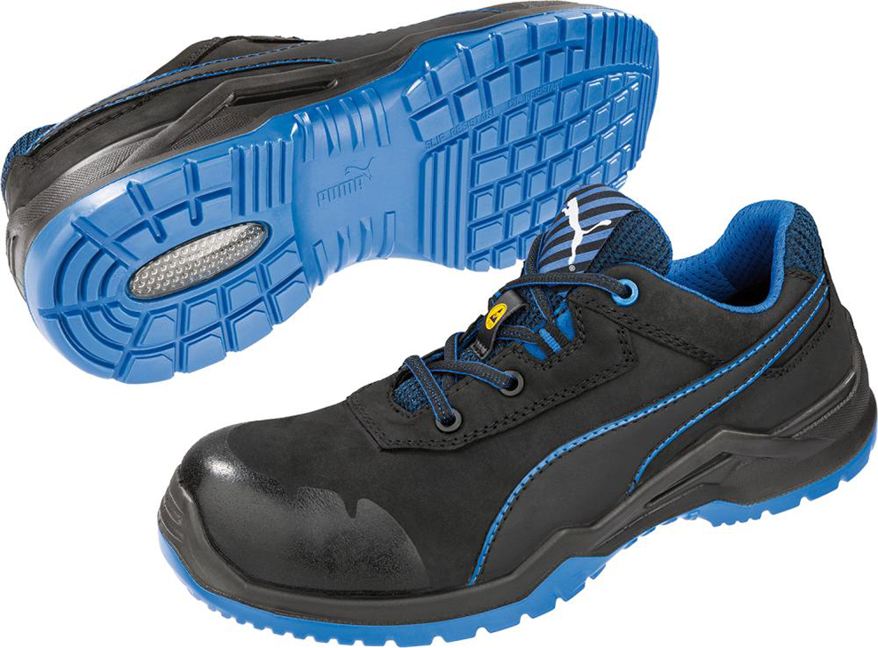 Halbschuh 644220, ESD, S3,  Gr. 45, schwarz/blau Puma