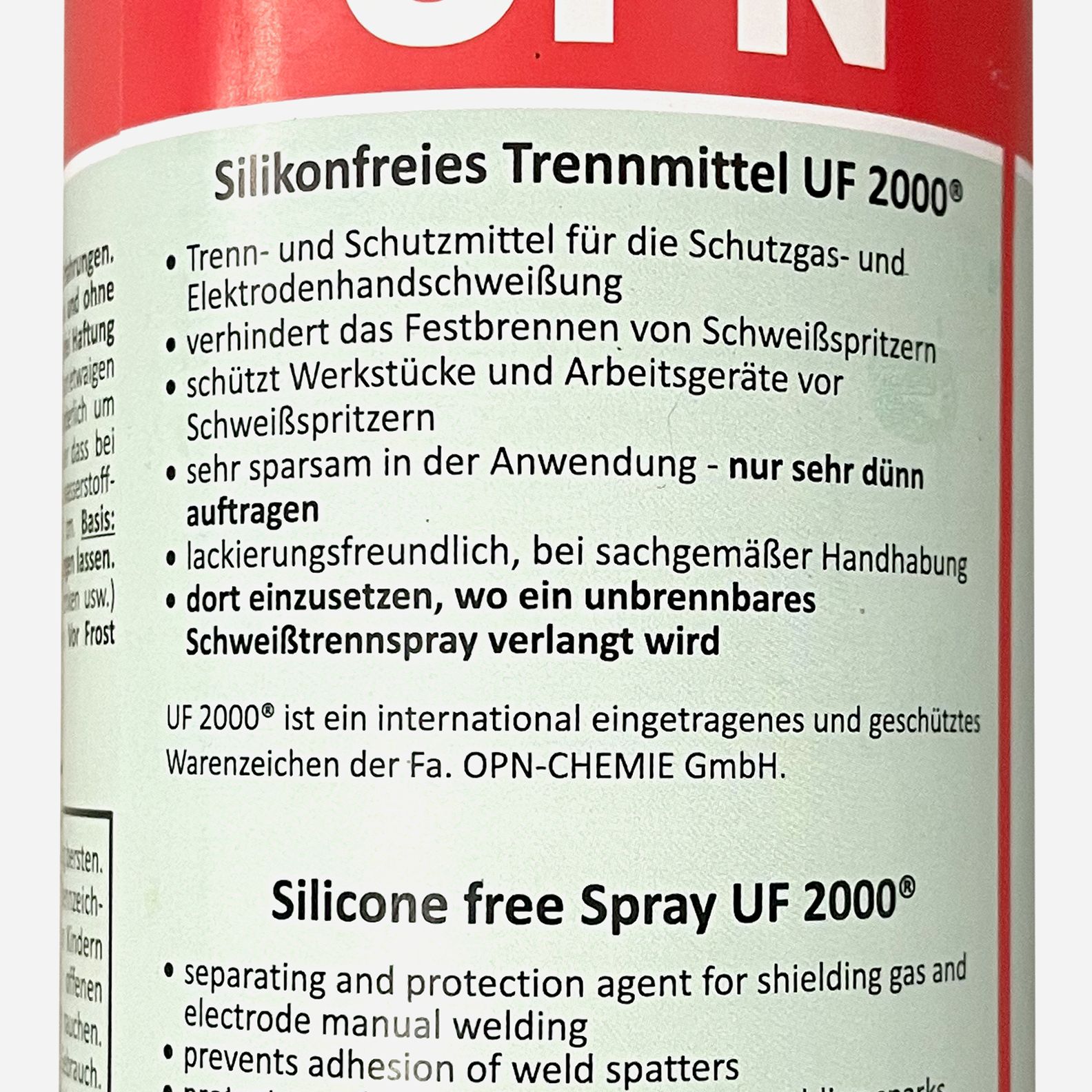 OPN Schweißtrennspray UF2000 400 ml OPN Schweißtrennspray UF2000 400 ml