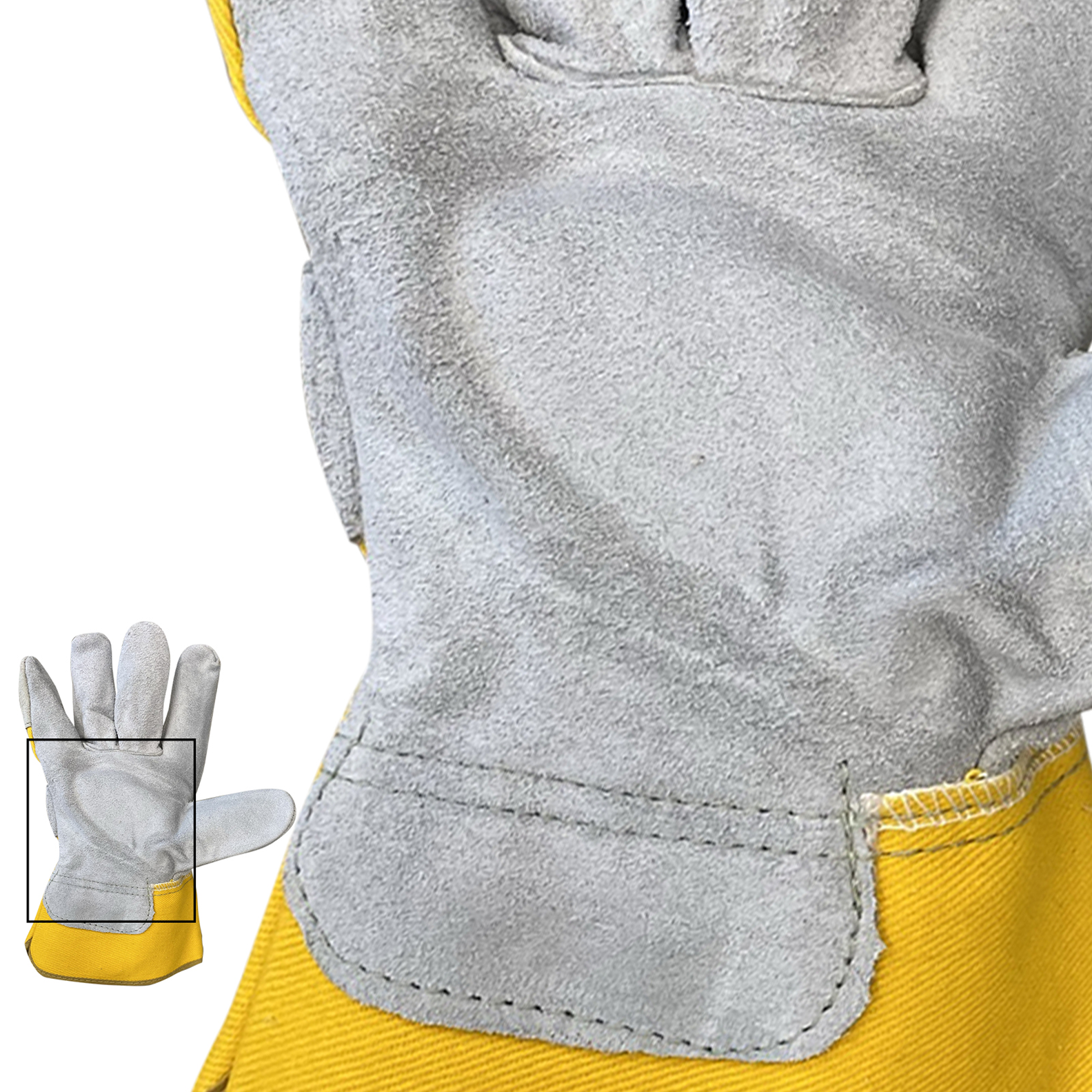 Arbeitshandschuhe mit Sicherheitsfarben M