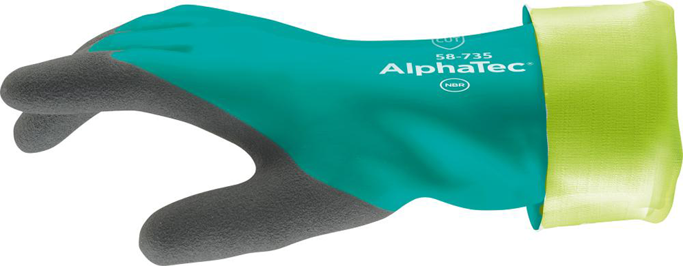 Handschuh AlphaTec 58-735, 350 mm, Gr. 8