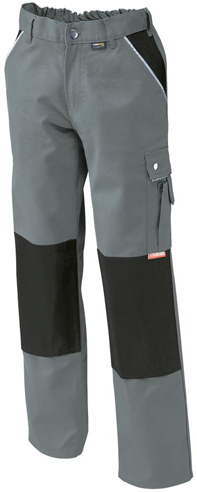 Bundhose Canvas, 320g/qm, Gr. 48, grau
