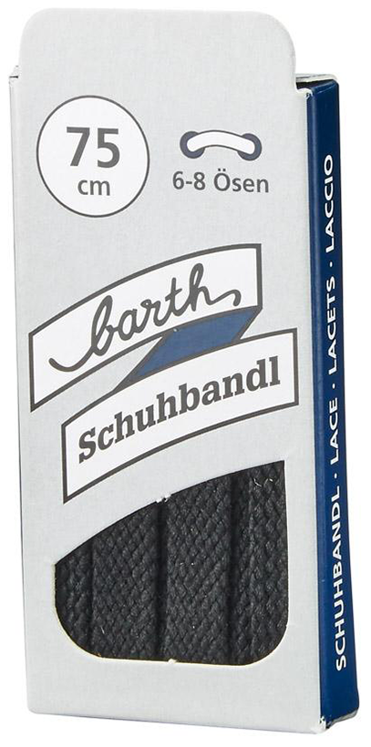 Schnürsenkel, 75 cm, schwarz, flach