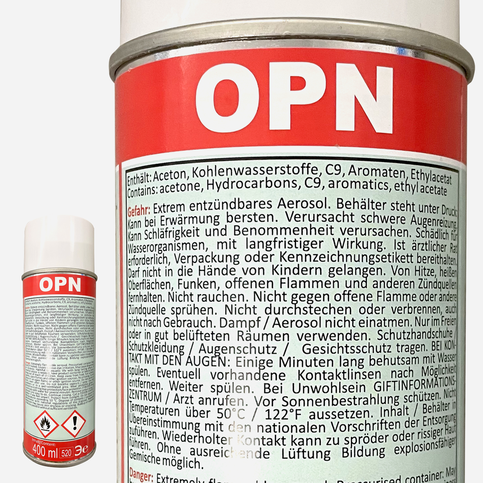 OPN Zinkausbesserungsspray hochabriebfest silber-hell 400 ml