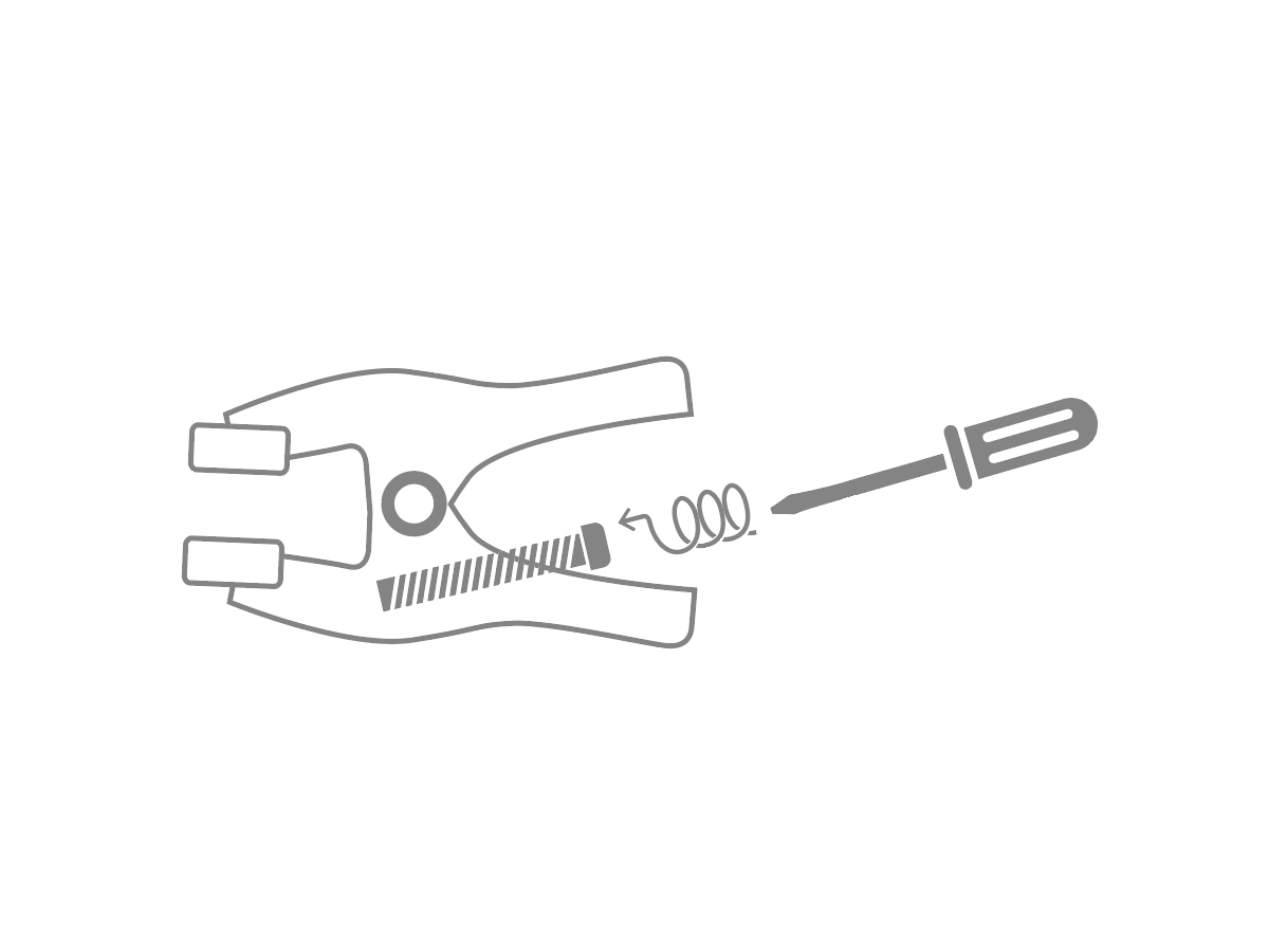 Verstellbare Zange - Öffnung 3 cm