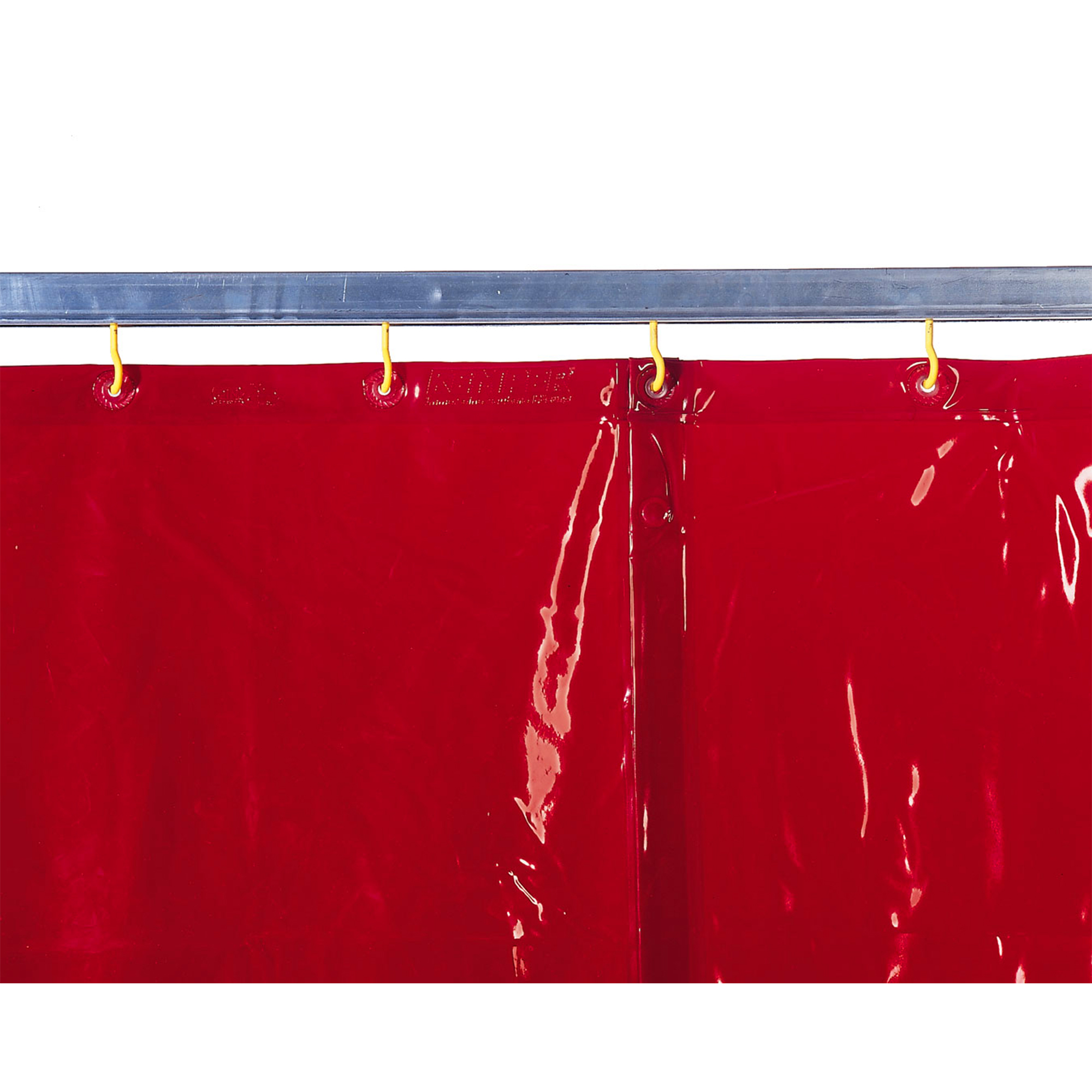 Kemper Schweißerschutzvorhang, rot, D 0,4 mm H 2.600 x B 1,300 mm