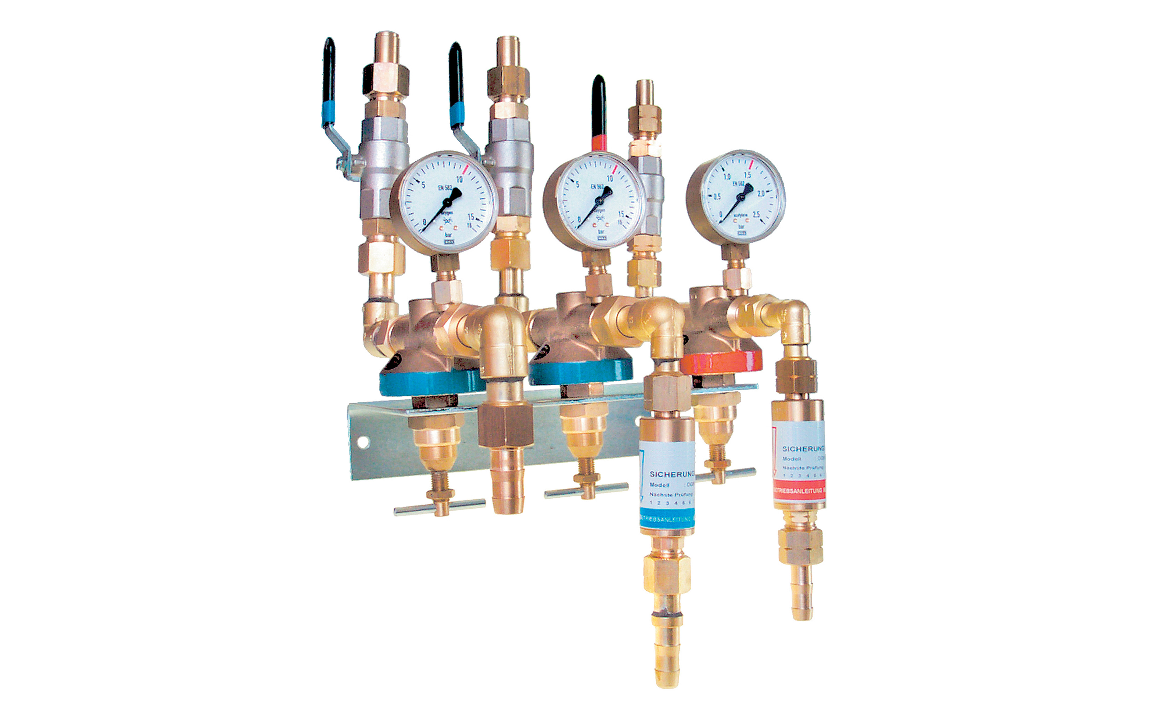 Mehrfach-Entnahmestelle HF Triple S100 Sauerstoff/Propan - SONDERANFERTIGUNG