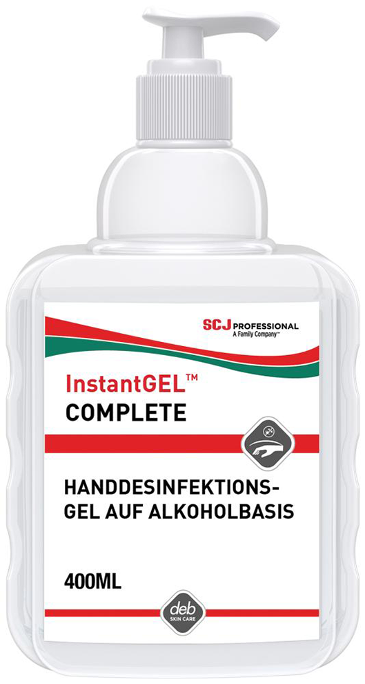 InstantGEL Complete Gel-Handdesinfektion 400 ml PumpFlaschen Alkoholbasis