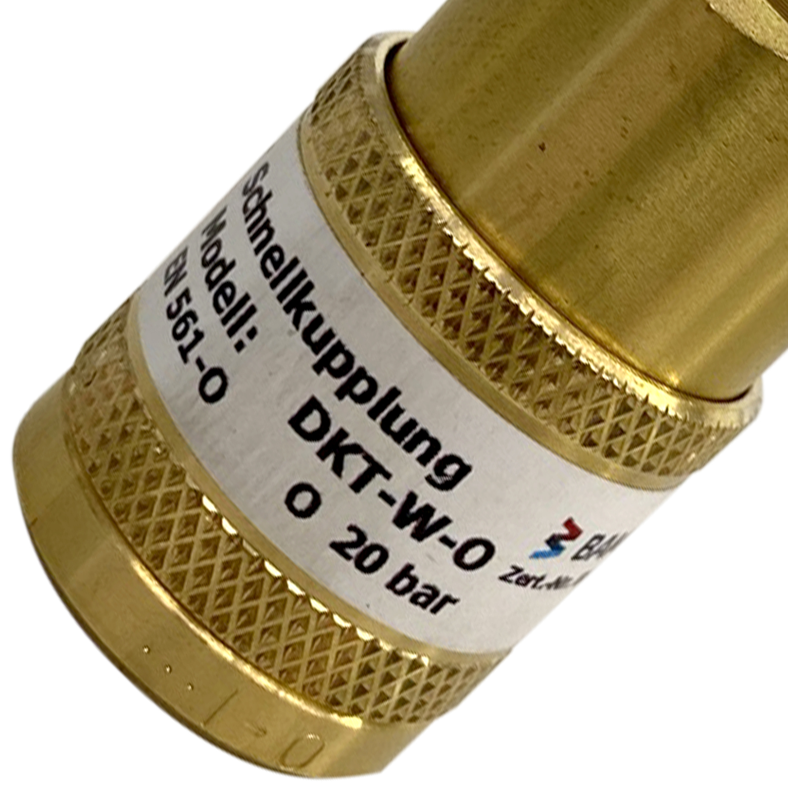 Schlauchkupplung DKT-W Sauerstoff 4 mm