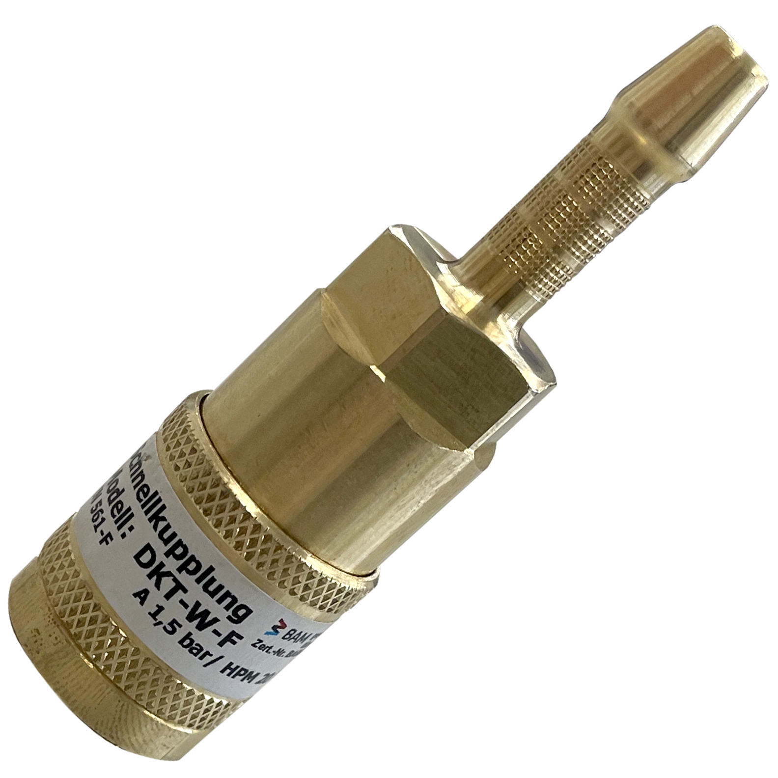 Schlauchkupplung DKT-W Brenngas 6,3 mm