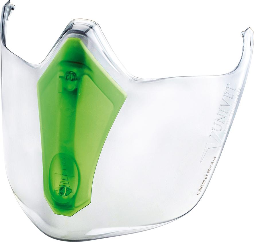 Schutzvisier für Brille 6x3 Belüftung einstellbar