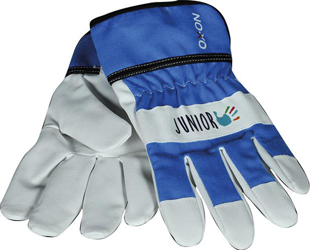 Kinderhandschuh PU / Baumwolle blau 4-6 Jahre