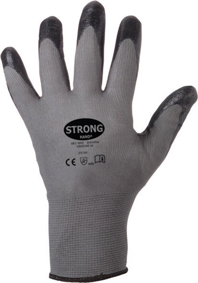 FeinstrickHandschuh Datong, Nitril, Gr.8, grau
