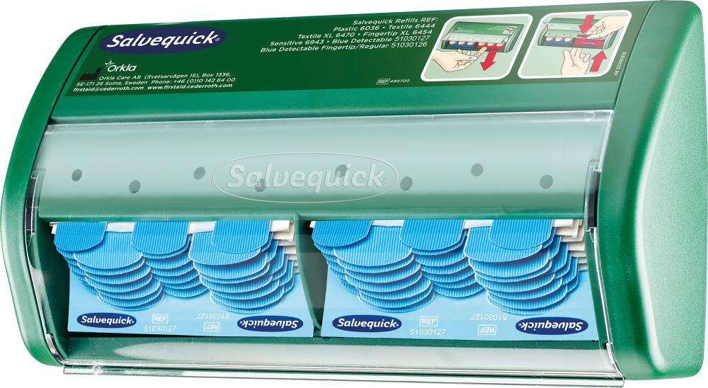 Salvequick Pflasterspender, detektierbar, 2 x 35 Pflaster
