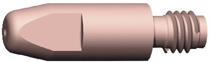 Stromdüse M6 E-Cu für Aludraht Länge 28 mm Ø 1,6 mm