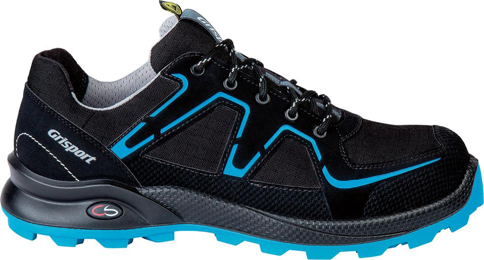 Halbschuh 33604 schwarz/blau, S3, Gr. 42