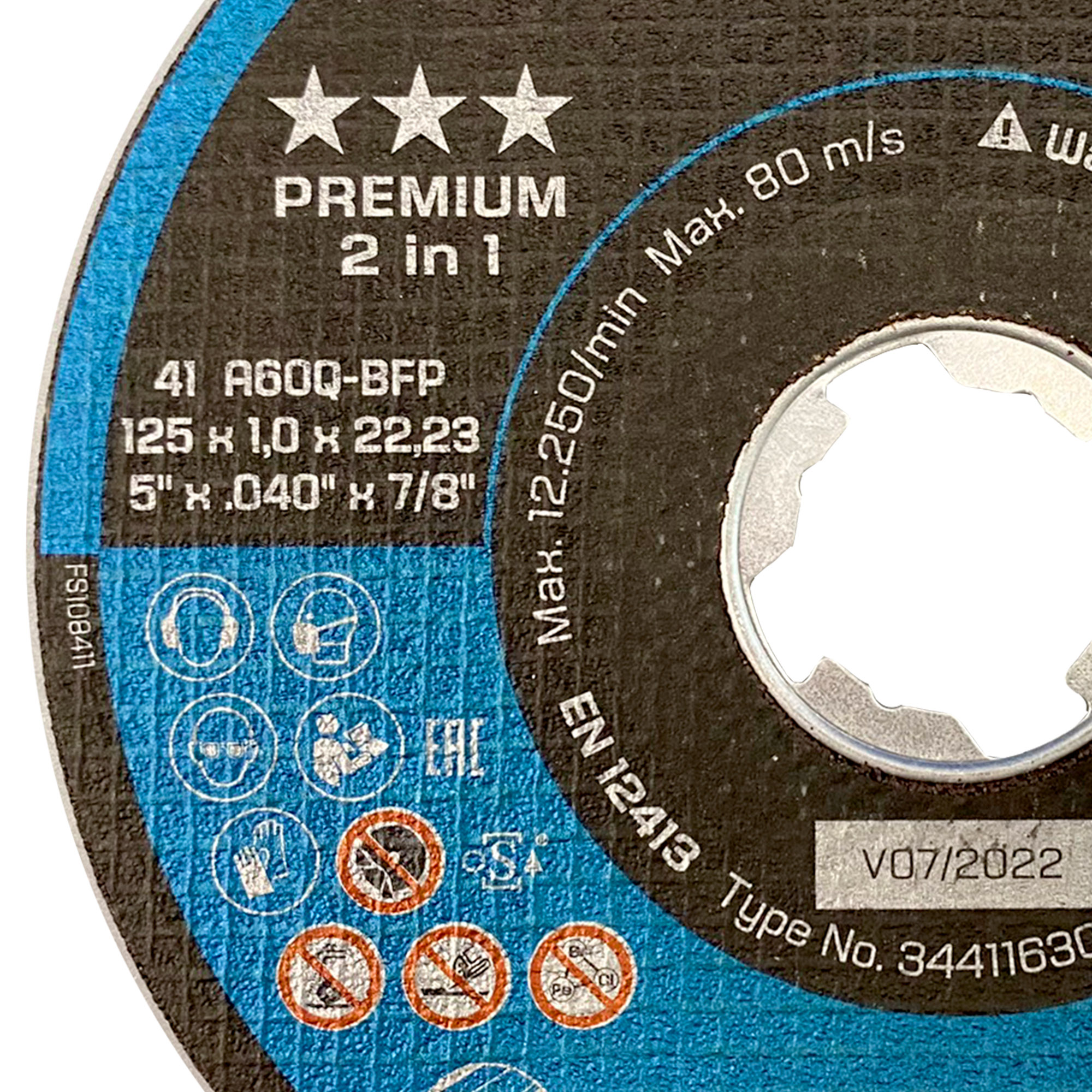 Trennscheibe X-LOCK Premium Stahl/Edelstahl Ø 115 x 1,0 x 22,23 mm - ABVERKAUF