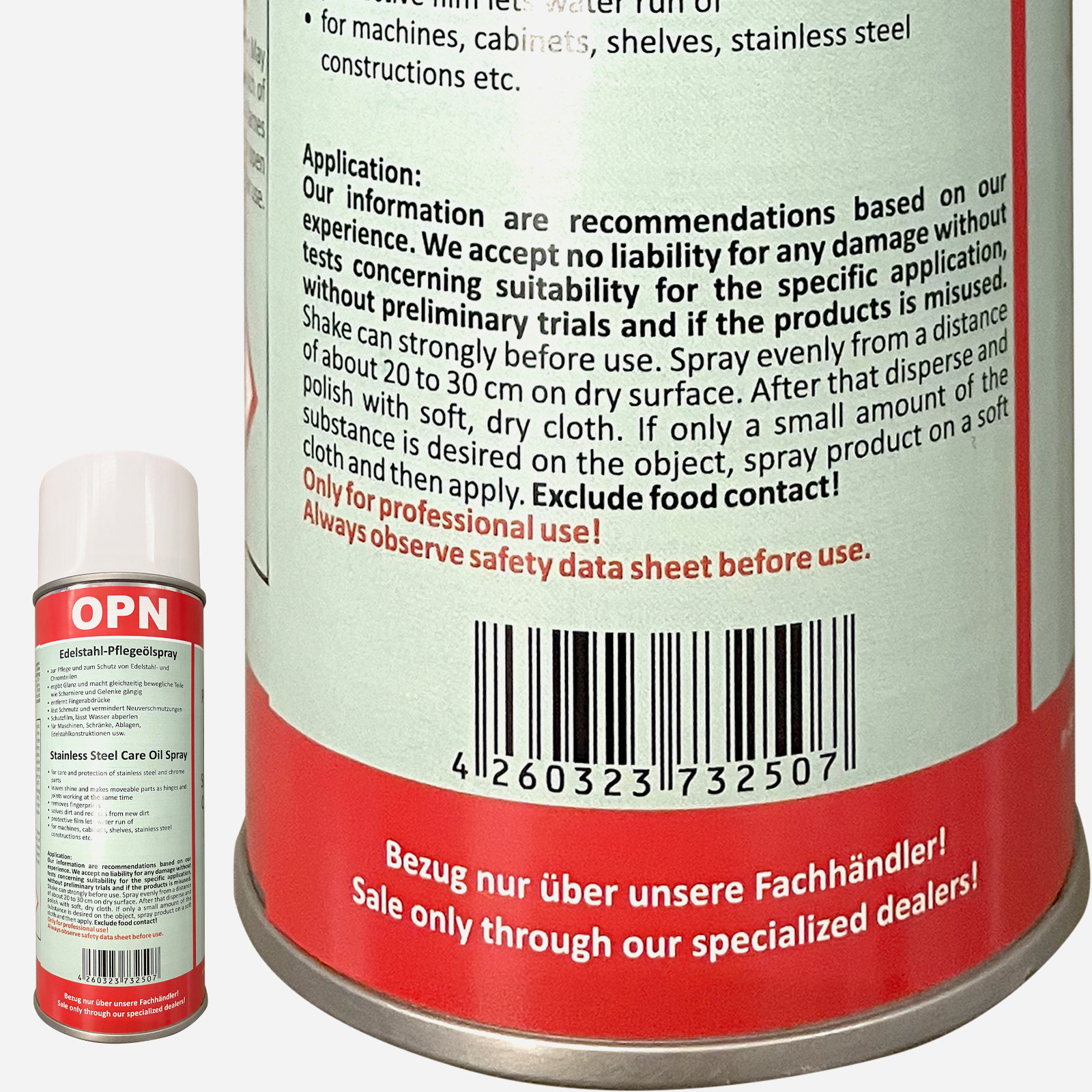 OPN Edelstahl-Pflegeölspray DAB10 400 ml