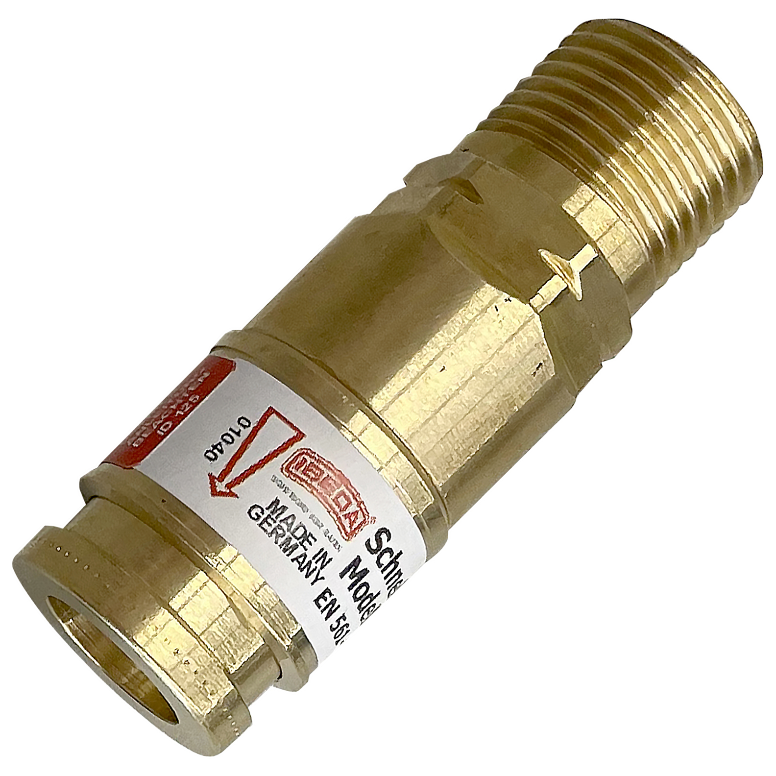 Set aus Schlauchkupplung/ Stift - Brenngas G 3/8 LH DKG