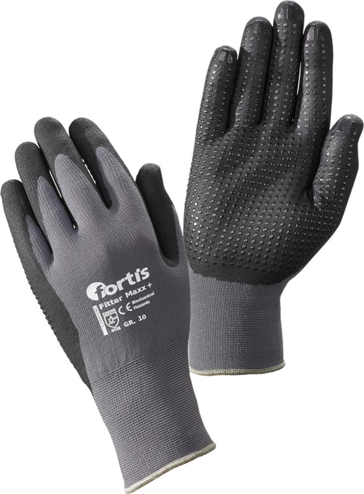 Handschuh Fitter MaxxPlus, Gr. 10, FORTIS