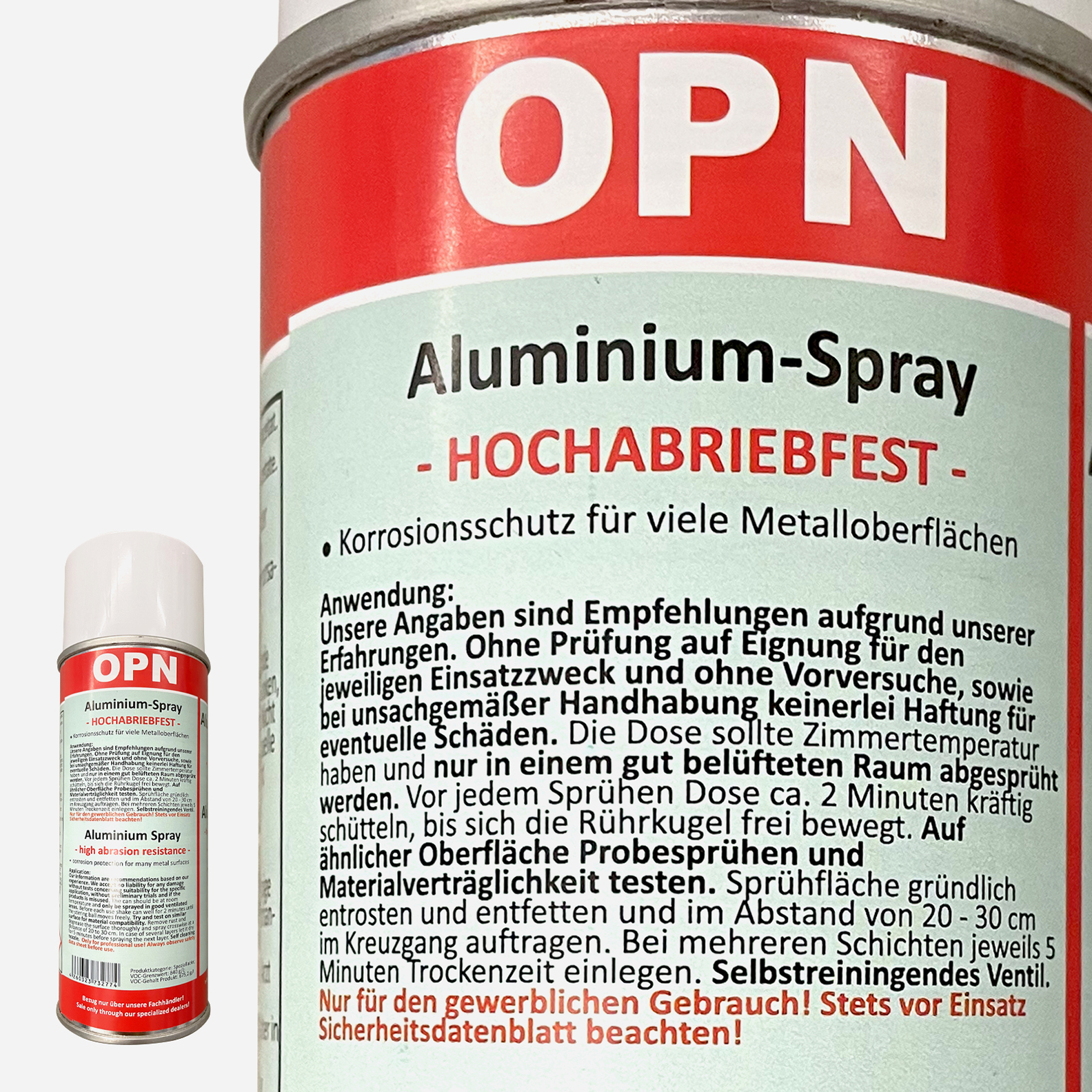 OPN Aluminiumspray hochabriebfest 400 ml