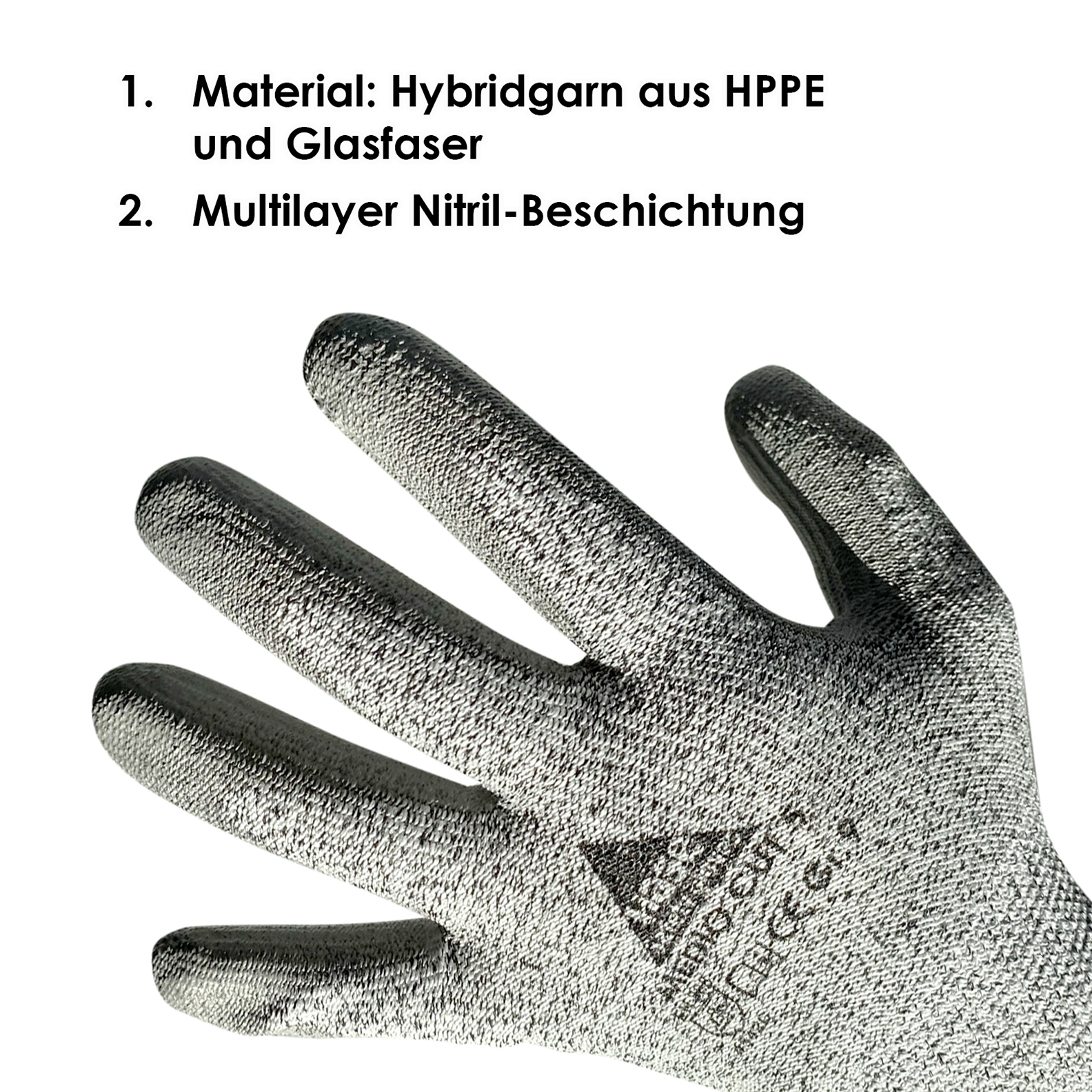 Montagehandschuhe Medio Cut 5 - Gr. 9