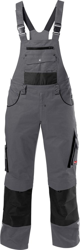 FORTIS Herren-Latzhose 24, dunkelgrau/schwarz, Gr. 27