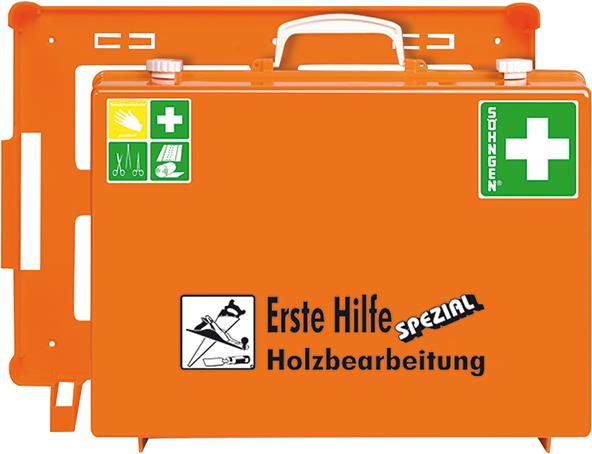 Erste-Hilfe-Koffer MT-CD Holzbearbeitung, orange
